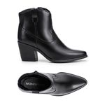Bota Western Day Em Couro Preto 