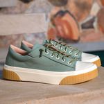 Tênis Feminino Casual em Lona Brida Monopolio Green