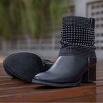 Bota Florença Monopólio em Couro Preto