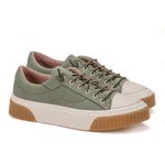 Tênis Feminino Casual em Lona Brida Monopolio Green