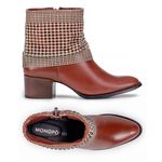  Bota Florença Monopólio em Couro Nescau/O.V.