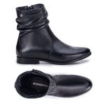 Bota Monopólio July Em Couro Preto