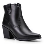 Bota Western Day Em Couro Preto 