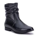 Bota Monopólio July Em Couro Preto