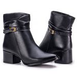 Bota Paris Monopólio Em Couro Preto