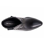 Bota Western Lya Em Couro Preto