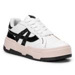 Tênis Monopólio Soul Branco Glitter Preto