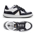 Tênis Monopólio One Branco Gliter Preto 