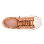 Tênis Feminino Casual Brida Monopólio Metalizado Bronze
