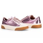 Tênis Feminino Casual Brida Monopólio Metalizado Rosê