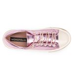 Tênis Feminino Casual Brida Monopólio Metalizado Rosê