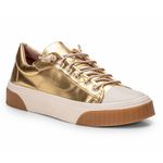Tênis Feminino Casual Brida Monopólio Metalizado Ouro 