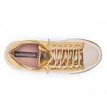 Tênis Feminino Casual Brida Monopólio Metalizado Ouro 