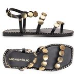 Sandália Rasteira Monopólio Melina Preto