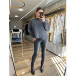 Calça Tassia Couro Preta