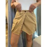 Saia Jeans Cargo Helena Bege