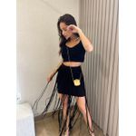 Saia Modal Eloa Franja Preta