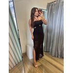 Vestido Lara Tricot Marrom 