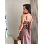 Vestido Midi Angelica Marrom