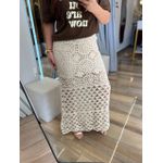 Saia Midi Croche Off White