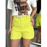 Short Bolso Faca Alfaiataria Verde Lima