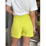 Short Bolso Faca Alfaiataria Verde Lima