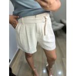Short Helo Com Cinto Creme 