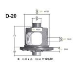Caixa satélite vazia F1000 e D20 1985/1992 Eixo 405 Braseixos - MX1600 similar a Spicer 024943