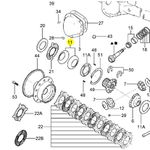 Arruela mola BENEVILE diferencial F1000 97/98 - BF7T4A005A
