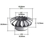 Engrenagem planetária Opala ate 1974, Chevy e Marajo até 1974 com eixo Braseixos 402. Preço unitario. 16 dentes e 24 estrias - EG0211