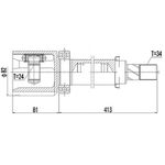 Tulipa lado direito Ecosport 2.0 16v 2013/2019 cambio automático - VT5689