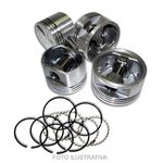 Jogo de pistão e anel STD Fiorino e Uno Mille 1.0 Fiasa a gasolina - PA1792