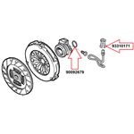 Atuador embreagem Astra 1.8 1999 a 2004, Astra 2.0 8V e 16V 1999/, Corsa 1.0, 1.4 e 1.8 2002/, Meriva 1.4 e 1.8 2003/, Montana 1.4 e 1.8 2003/, Vectra 2.0 8V 2005/, Zafira 2.0 8V e 16V 1999/ - 9126238