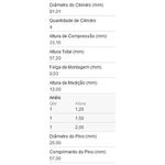 Jogo de pistão sem anel Gol, Parati e Santana 1.8 MI alcool 1997/ - PS4874