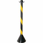 PEDESTAL PLASTICO ZEBRADO PT/AM - 90CM - PLASTCOR