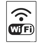 PLACA EM POLIESTIRENO 15X20CM - INTERNET WI FI - SINALIZE
