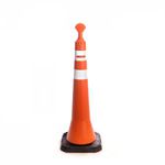 CONE BALIZADOR 50CM PL4062 40X40X1,16 - "PIRULITO" - PLASTCOR