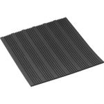 PISO DE BORRACHA LISTRADO 2,5MM 1,00 x 1,00m