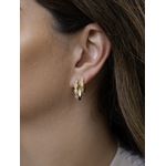 Brinco Argolinha Solaris M Banhada a Ouro