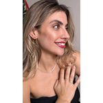 Brinco Orgânico Slim Cravejado