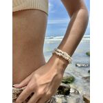 Pulseira Cascalho Pérolas Sintéticas