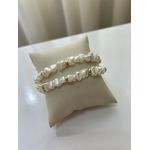 Pulseira Cascalho Pérolas Sintéticas