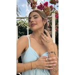 Colar Encanto Rosa Pedra Natural 