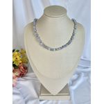 Colar Encanto Azul Pedra Natural 