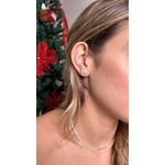 Brinco Pizza Cravejado Banhado a Ouro