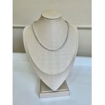 Riviera 3 Pontos Cristal Banhada a Ródio Fecho Joia