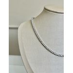 Riviera 3 Pontos Cristal Banhada a Ródio Fecho Joia