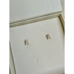 Brinco Mini Estrela Cravejado Banhado a Ouro