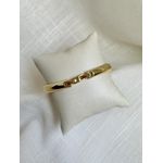 Bracelete Textura Maxi Banhado a Ouro