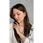 Brinco Gota P Banhado a Ouro